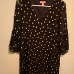 Lilly Pulitzer Caroline Silk Tunic Dress Black Gold Photo 3