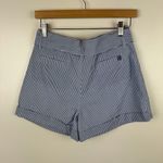 Lauren James NWT  Bow Shorts Sz S Seersucker Striped Tie Waist‎ Cuffed Hem Preppy Photo 3