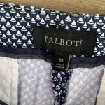 Talbots  Cropped Dress Pants Cotton Navy Blue Womens 10 Photo 6