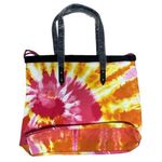 Victoria's Secret  Tote Bag Snap Cinch Bag Pockets Yellow‎ Pink New Large Photo 1