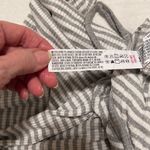 Forever 21 NWT szS Adjustable straps faux wrap high waisted grey white jumpsuit Photo 7