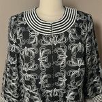 Vintage NEW Victor Costa Occasion QVC Beaded Embroidered Jacket Duster Blazer M Black Size M Photo 3