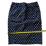 Forever 21 Pixley Navy Blue Polka Dot Pencil Skirt – Sz S | Classic Slim Fit Workwear Chic Photo 4