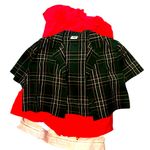 Aritzia, Sunday Best Women’s Crop Plaid Green Blazer Size Large Photo 1