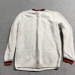 J.Crew  White Fishermen’s Knit Crewneck Academic 100% Cotton Sweater XSmall EUC Photo 4