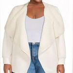 Avia white Sherpa lined sweater cardigan jacket with pockets size XXL Photo 0