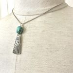 Sterling silver howlite pendant necklace Photo 5