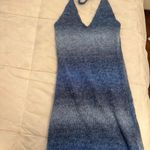 Princess Polly blue halter knit mini dress Photo 2