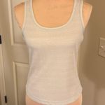 Newport News silver shimmer Gray Fitted Sleeveless Tank Top Photo 6