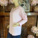 PINK CROCHET LACE SLEEVE & SHOULDER TUNIC (L) Size L Photo 6