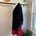 Chico's  Black Cotton Blend Knit Fringe Tassel Poncho Shrug Cardigan Size S/M Photo 1