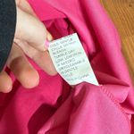 Hot pink v neck wrap tie maxi long sleeve thick back zip dress Size L Photo 7