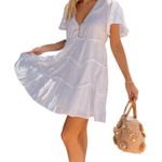 Show Me Your Mumu  Alyssa Mini Dress White Volle NWT Size XS New MSRP $158 Photo 1
