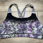 Lululemon  Energy Sports Bra Multi Black Vivid Vision Black Purple B/C Cup 10 Photo 0