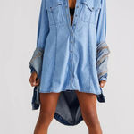 Free People  We The Free Sammi Denim Mini Dress - XL Photo 0