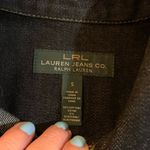 LRL Lauren Jeans Co. Ralph Lauren Dark Wash Jean Jacket Size S Small EUC Green Photo 3