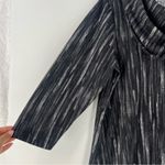 Apt. 9  Abstract Print 3/4 Sleeve Shark Bite Hem Cowl‎ Neck Sweater Photo 4