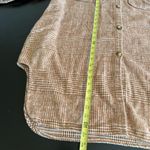 Women’s Brown oversized Plaid shirt Jacket Photo 2