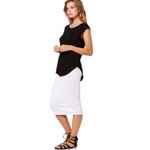 Michael Stars  CAP SLEEVE LYCRA SCOOP NECK JERSEY TOP OSFM EUC ONE SIZE Photo 2