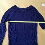 Gap Body Long Sleeve, Soft, Modal Tee, Navy Blue, Size XS Photo 7