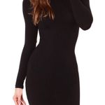 Amazon Face N Face Dress Black Fitted Long Sleeve Dress Sz S BNWT ( Brand) Photo 2