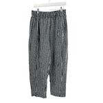 Free People  Preppy Gingham Pants black white sz M Photo 3