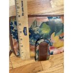 OZ Orifaz Argentine Brown Floral Cross Body Bag Leather Retro Vtg Y2k Artsy Photo 8