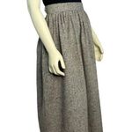 American Vintage 80's high waisted wool skirt, grey flecked black, brown xs Photo 3