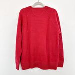 NWT AE77 Cashmere Crew Neck Sweater Red Size Large Minimalist Classic Preppy Photo 5