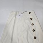 LPA  Button Up Midi Skirt in White Small Photo 3