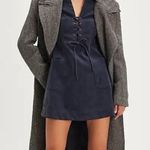 Free People #35 NWT  Bradley Faux Suede Mini Dress in Deeper Iris Photo 2