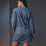Anthropologie  Pilcro Long-Sleeve Denim Micro Mini Shirt Dress Large Photo 12