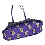 Vera Bradley  RUFFLE HANDBAG Simply Violet Cha Cha Purple Paisley Shoulder Purse Photo 3