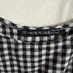 Haute Rogue Black Gingham Top,‎ Vintage Y2K 2000s Indie Sleaze Soft Grunge Small Photo 3