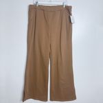Beyond Yoga NWT  Women's On The Go Wide Leg Flare Sweatpants‎ Toffee Tan X-Large Photo 2