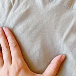 Madewell • Sweetheart Puff-Sleeve Midi Dress in Frosted Sage green bias cut Photo 7