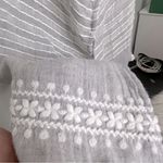 Swimsuit Cover Up Top Festival wear Grey stripe with tassels Size M Photo 8