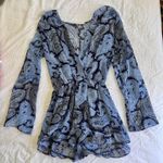 Altar'd State Paisley Blue Romper  Photo 1
