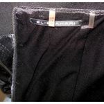 Elie Tahari Black Sheath Dress Size 14 Lace Sides Snakeskin Back Photo 5