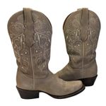 El General Rodeo Nubuck Boots EUC Size 8 S3858 Tan Photo 9