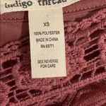 Indigo Blue 2 Piece  Lace Kaftan Dress in Dusty Rose Photo 8