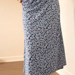 Gap Vintage 90s Blue Floral Midi Skirt Photo 0