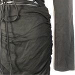 I am gia I.AM.GIA Katia Black Strappy Cut Out Long Sleeve Mini Dress L Photo 6