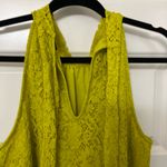 J.Crew  Chartreuse Lace Halter Tie Neck Blouse Size S Photo 5