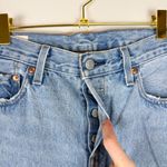 Levi's Levi’s Premium 501 Straight Leg Rigid Denim 100% Cotton Distressed Jeans Size 27 Photo 3