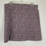 Topshop Leopard Print Pink Mini Skirt Size 12 Photo 0