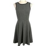Rhyme Los Angeles Colorblock Grey and Black Skater Sleeveless Midi Dress Small Photo 10