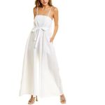 Calypso St. Barth  Holly Wide Leg Jumpsuit in White XXL Photo 2