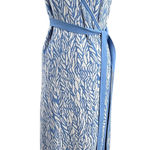 Diane Von Furstenberg  for Target Wrap Maxi Dress XL Blue White Sweater Knit Photo 0