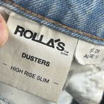 Rolla's Jean Shorts Women's 28 High Rise Slim Short Duster Denim Blue High Rise Photo 6